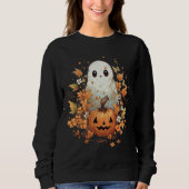 ハロウィン不気味幽霊カボチャ スウェットシャツ (正面)
