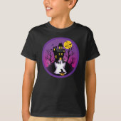 ハロウィン不気味幽霊キッズTシャツ Tシャツ (正面)