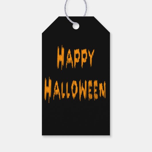 ハロウィン不気味幽霊キャットこうもりハ幽霊のよく出るウス ギフトタグ (裏面)