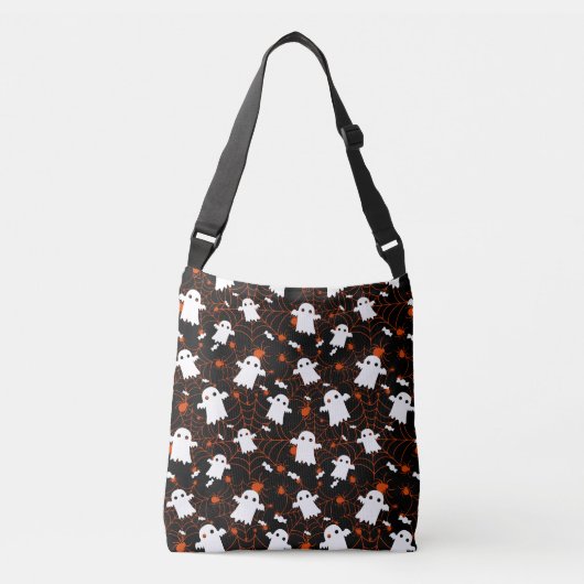 ハロウィン不気味幽霊スパイダースキャンディ クロスボディバッグ (正面)