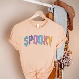 ハロウィン不気味幽霊スモダンクリプト女性 Tシャツ
