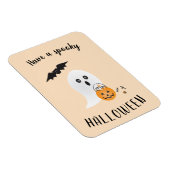 ハロウィン不気味幽霊トリックまたはオレンジの治療 マグネット (右側)