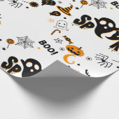 ハロウィン不気味幽霊包装紙 ラッピングペーパー (角)