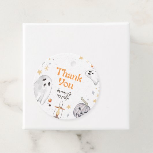 ハロウィン不気味幽霊誕生日サークルありがとう フェイバータグ (インサイチュ)