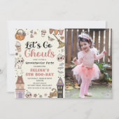 ハロウィン不気味幽霊誕生日レッツグール 招待状 (正面)