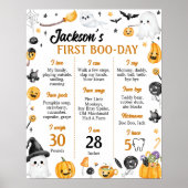 ハロウィン不気味幽霊誕生日会マイルストーン ポスター (正面)