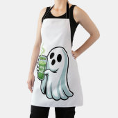 ハロウィン不気味幽霊飲み抹茶ドリンク エプロン (インサイチュ)