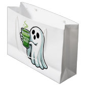 ハロウィン不気味幽霊飲み抹茶ドリンク ラージペーパーバッグ (正面アングル)