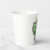 ハロウィン不気味幽霊飲み抹茶ドリンク 紙コップ (右)