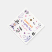 ハロウィン不気味幽霊1歳の誕生日パーティー スタンダードカクテルナプキン (角)