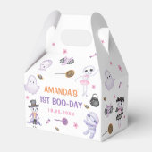 ハロウィン不気味幽霊1歳の誕生日パーティー フェイバーボックス (裏面サイド)