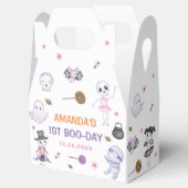 ハロウィン不気味幽霊1歳の誕生日パーティー フェイバーボックス (オープン)