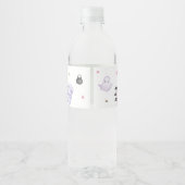 ハロウィン不気味幽霊1歳の誕生日パーティー ペットボトルラベル (裏面)