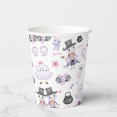 ハロウィン不気味幽霊1歳の誕生日パーティー 紙コップ (裏面)