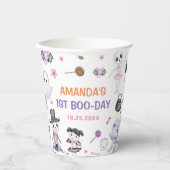 ハロウィン不気味幽霊1歳の誕生日パーティー 紙コップ (正面)