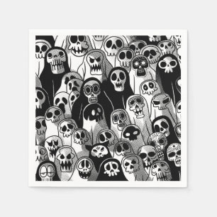 ハロウィン不気味幽霊 スタンダードカクテルナプキン