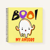 ハロウィン不気味幽霊: ノートブック (正面)