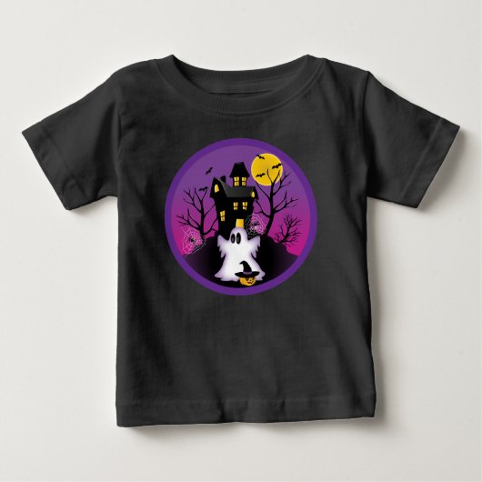 ハロウィン不気味幽霊 ベビーTシャツ (正面)