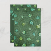 ハロウィン不気味怖いゾンビ衣装パーティーおもしろい 招待状 (正面/裏面)