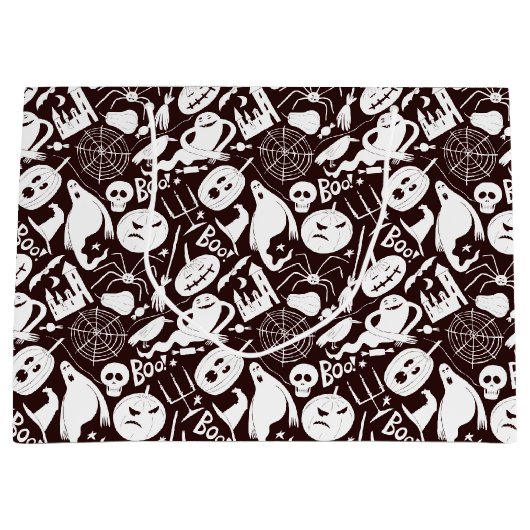 ハロウィン不気味抱き枕 ラージペーパーバッグ (正面)