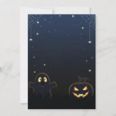 ハロウィン不気味招待状カード(幽霊付き、こうもり) 招待状 (裏面)