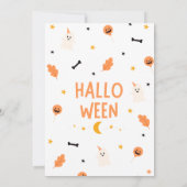 ハロウィン不気味招待状-不気味パーティー・インビ 招待状 (裏面)