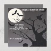 ハロウィン不気味招待状 招待状 (正面/裏面)