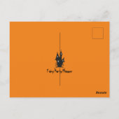 ハロウィン不気味映画の夜の招待はがき ポストカード (裏面)