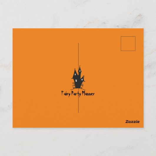 ハロウィン不気味映画の夜の招待はがき ポストカード (裏面)