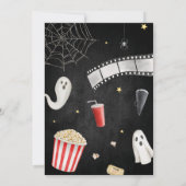 ハロウィン不気味映画ナイトバースデーパーティー 招待状 (裏面)