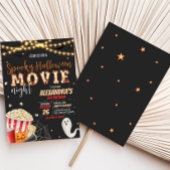 ハロウィン不気味映画ナイトバースデーパーティー 招待状