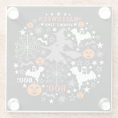ハロウィン不気味時間 ガラスコースター (裏面)