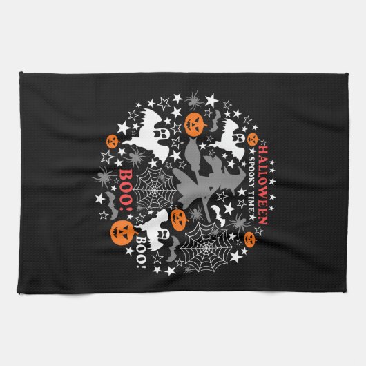 ハロウィン不気味時間 キッチンタオル (横)