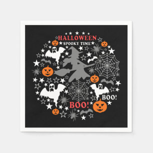 ハロウィン不気味時間 スタンダードカクテルナプキン