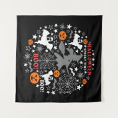 ハロウィン不気味時間 タペストリー (正面(横))