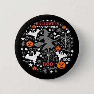 ハロウィン不気味時間 缶バッジ