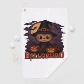 ハロウィン不気味猫とスタイリッシュ猫のインスパイア猫 ゴルフタオル (インサイチュ)