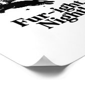 ハロウィン不気味猫とスタイリッシュ猫のインスパイア猫 ポスター (角)