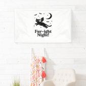 ハロウィン不気味猫とスタイリッシュ猫のインスパイア猫 横断幕 (インサイチュ)