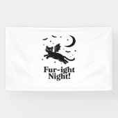 ハロウィン不気味猫とスタイリッシュ猫のインスパイア猫 横断幕 (横)