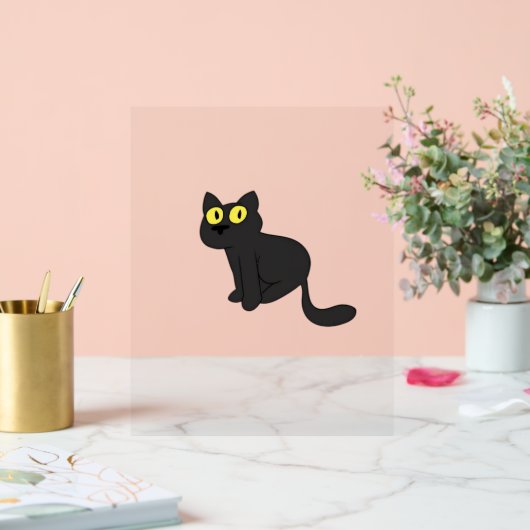 ハロウィン不気味猫とスタイリッシュ猫のインスパイアS アクリルサイン (ウェディング)