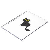 ハロウィン不気味猫とスタイリッシュ猫のインスパイアS ノートブック (左側)