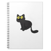ハロウィン不気味猫とスタイリッシュ猫のインスパイアS ノートブック (正面)