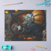 ハロウィン不気味猫と妖精ファンタジー組織パップ 薄葉紙 (クラフト)