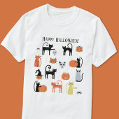 ハロウィン不気味猫 Tシャツ