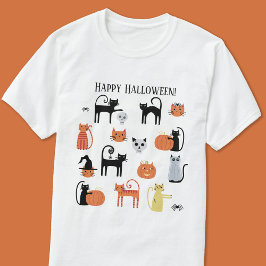 ハロウィン不気味猫 Tシャツ