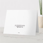 ハロウィン不気味用かわいいシーズングリーティングカード サンキューカード (裏面)