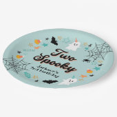 ハロウィン不気味男女兼用バースデーパーティー ペーパープレート (アングル)