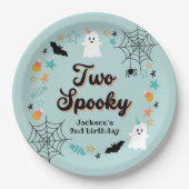 ハロウィン不気味男女兼用バースデーパーティー ペーパープレート (正面)
