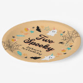 ハロウィン不気味男女兼用バースデーパーティー ペーパープレート (アングル)